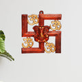 KridayKraft Ganesha Metal Statue,Ganpati Wall Hanging Sculpture,Metal Swastik Ganesha Murti Lucky for Home & Office,Religious Showpiec Gift idol on Diwali,Birthday,Wall Decorative Feng Shui Article...