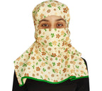 Switchon Export quality Cotton Innovative scarf with closer Hook and Loop Tape - Multi (Brown)