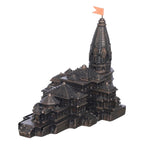 CraftChakra Ram Mandir Ayodhya Model 3D Authentic Design | Ayodhya Ram Mandir Model Resin for Home Temple Home Decor & Gifts (9 Inch Length), Grey