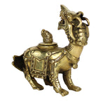 ARTVARKO Brass Dragon Shape Multipurpose Box Long Statue Idol Wealth Showpiece Feng Shui Lucky Charm Vastu Desk Decor Gift.