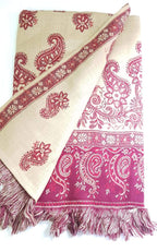 BP Handloom Blissbury Women's Acrylic Reversible Shawl (Multicolour)
