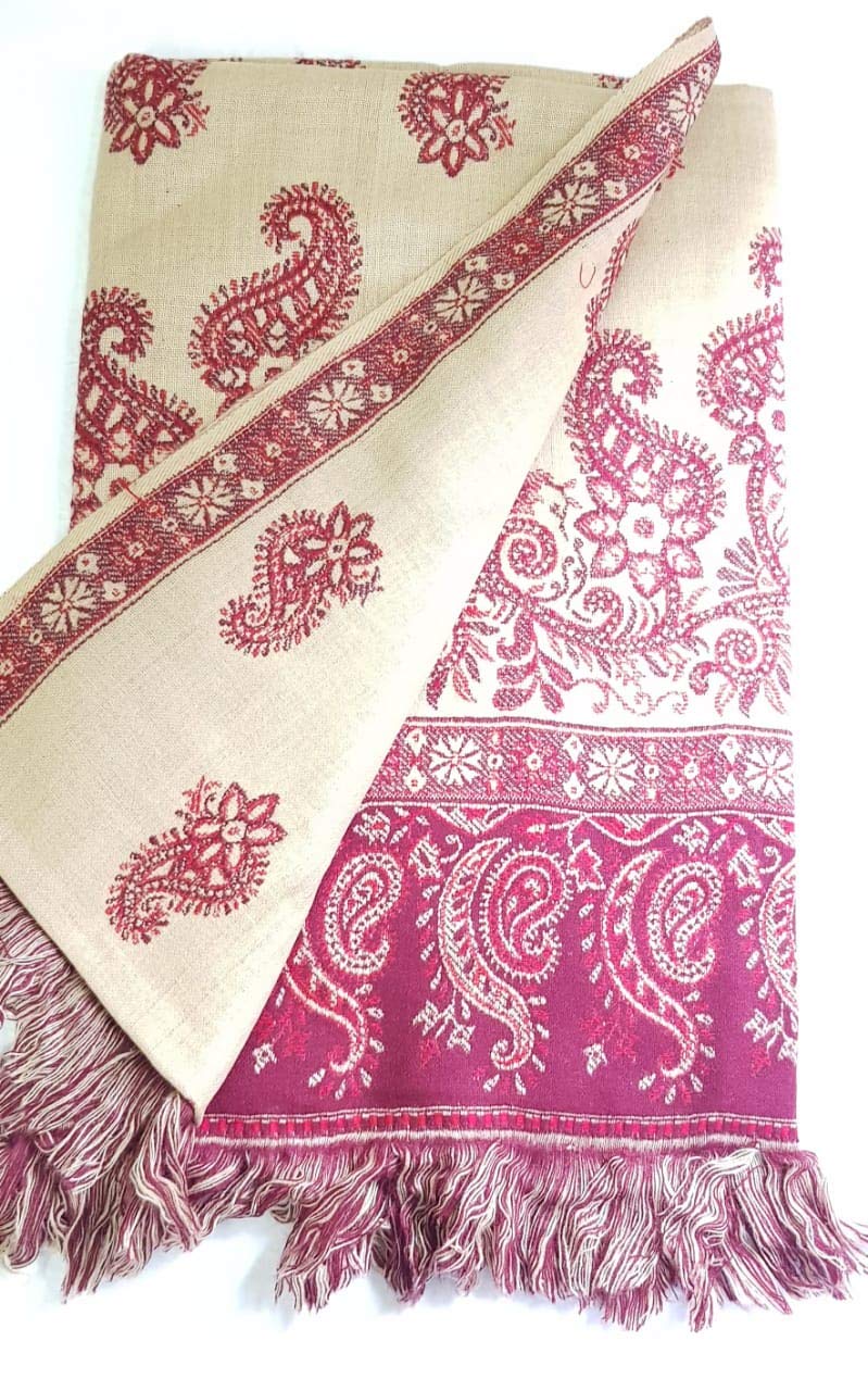 BP Handloom Blissbury Women's Acrylic Reversible Shawl (Multicolour)