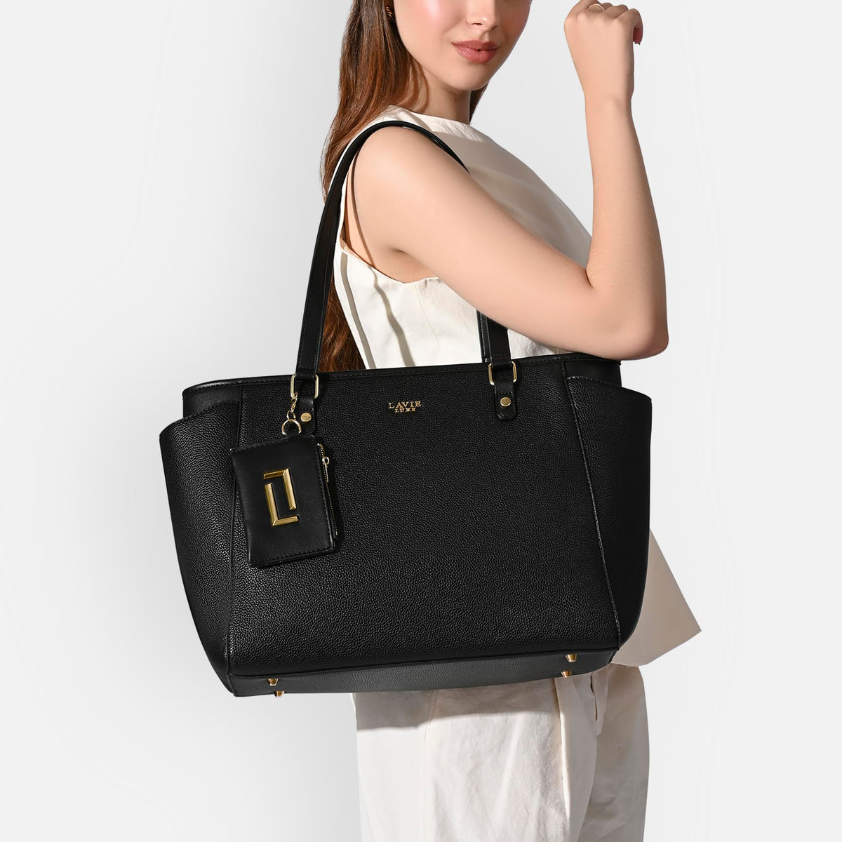 Lavie Luxe Women's Addie Large Laptop Tote Handbag | Fits Upto 15 Inch Laptop | Laptop Bag for Work | Ladies purse | Stylish Shoulder Bag | Gift For Women