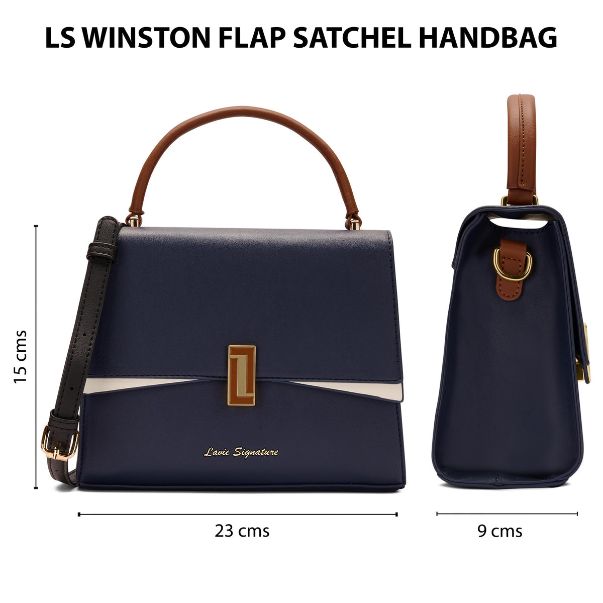 Lavie Signature Women's Avalon Laptop Tote Handbag | Fits Upto 15 Inch Laptop | Laptop Bag for Work | Ladies Purse | Stylish Shoulder Bag | Gift For Women