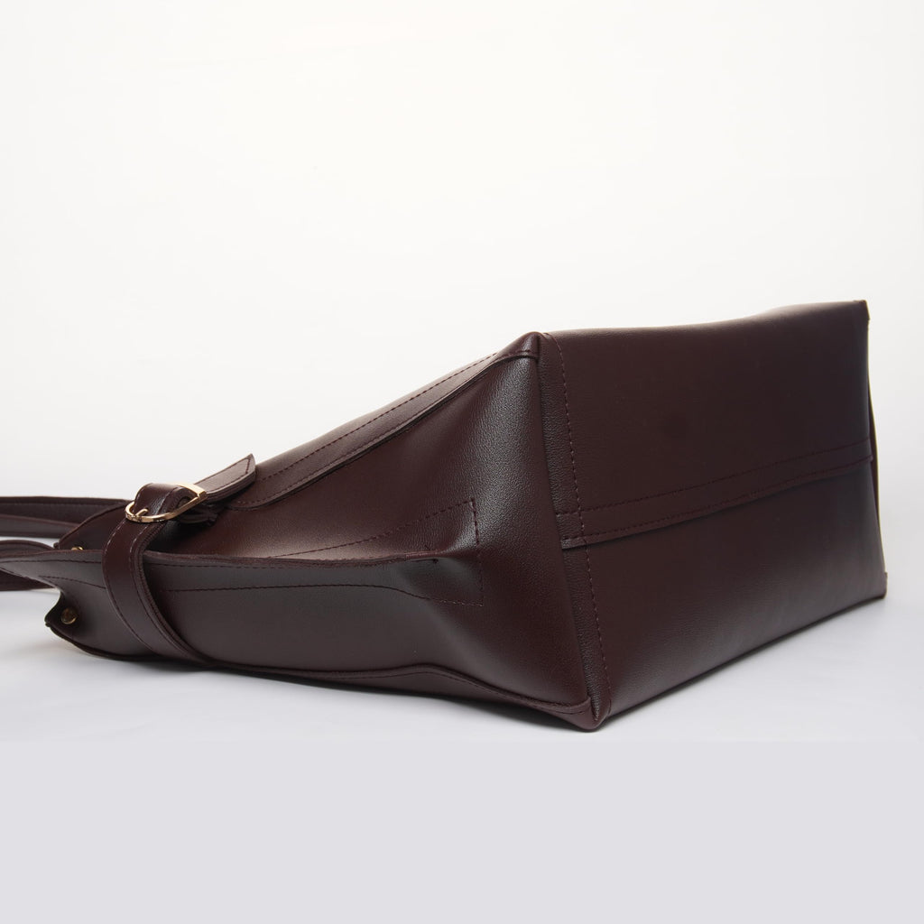 Carrylux Women's Soft PU Tote Bag | Large Single Compartment Shoulder Handbag with Adjustable Strap | Office, College & Casual (Cofee Brown)