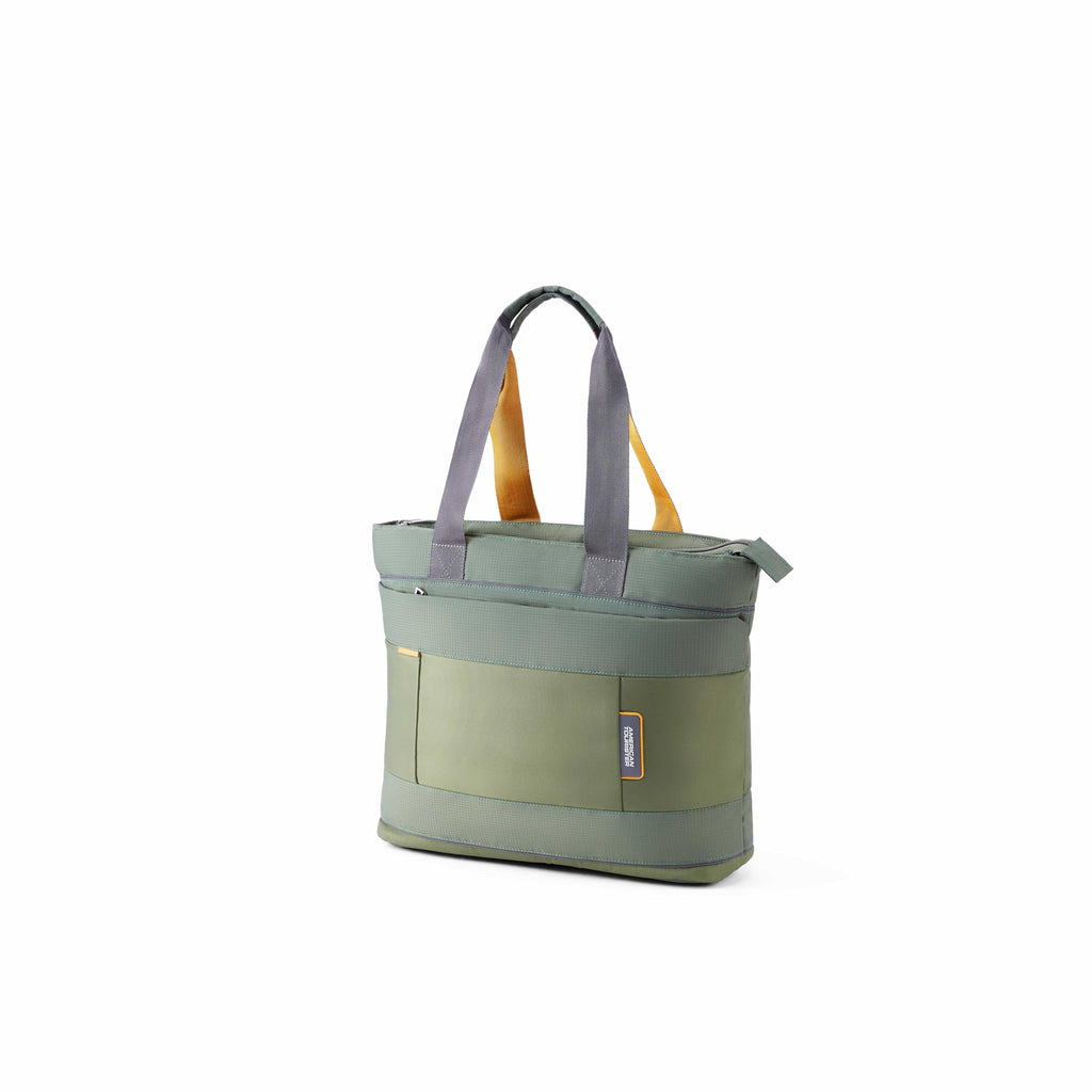 American Tourister Urban Biz Womenâ€™s Office Tote Bag | 14 Inch Laptop Compartment | Smart Sleeve | Office & Work Tote |Green