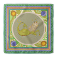 ULOS Women's Zodiac Signs Print Satin Scarf - Neck Scarf (Square) (22x22) (12 Designs)