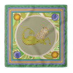 ULOS Women's Zodiac Signs Print Satin Scarf - Neck Scarf (Square) (22x22) (12 Designs)
