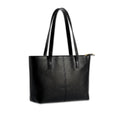 Nexeura Women's Stylish Black Tote Bag | Large Capacity PU Leather Shoulder Handbag | Elegant Office Bag for Girls & Ladies | Lightweight Daily Use Purse | Trendy Travel Work Bag for Women