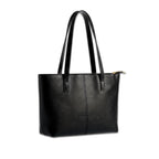 Nexeura Women's Stylish Black Tote Bag | Large Capacity PU Leather Shoulder Handbag | Elegant Office Bag for Girls & Ladies | Lightweight Daily Use Purse | Trendy Travel Work Bag for Women