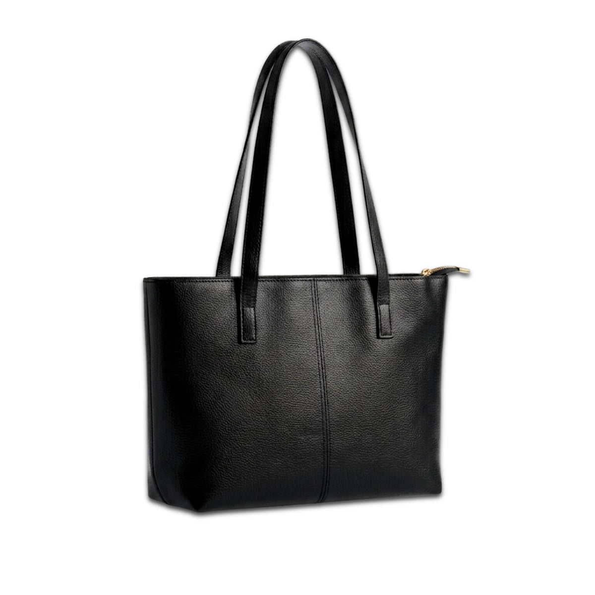 Nexeura Women's Stylish Black Tote Bag | Large Capacity PU Leather Shoulder Handbag | Elegant Office Bag for Girls & Ladies | Lightweight Daily Use Purse | Trendy Travel Work Bag for Women