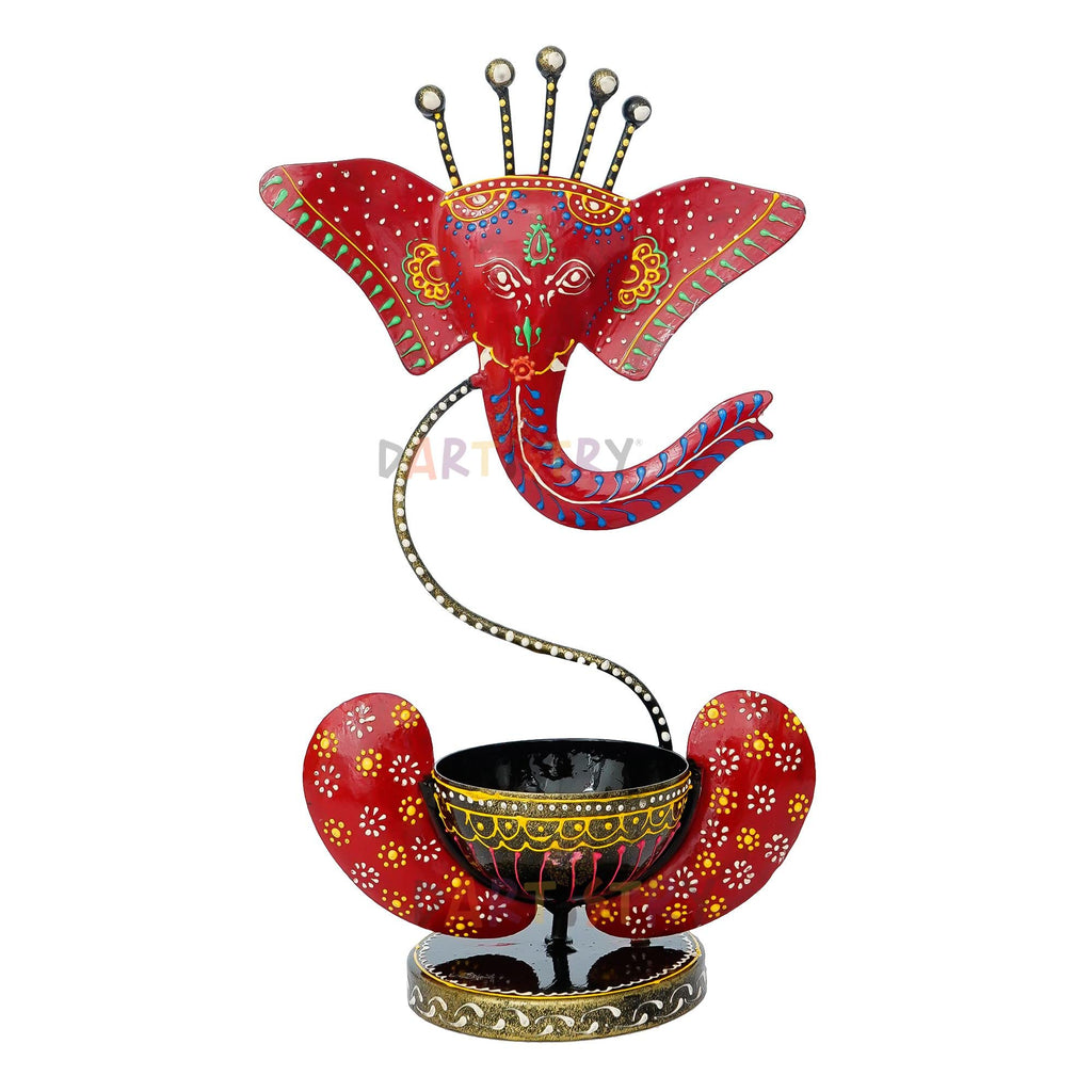 Dartistry® Tealight Candle Holder for Home Decor - Decorative Showpiece for Living Room/Pooja Room - Corporate Gift Items, Iron