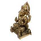 ARTVARKO Big Brass Ganesha Idol Ganesh Statue Murti for Pooja Home Décor Gifting Height 18 Inches.
