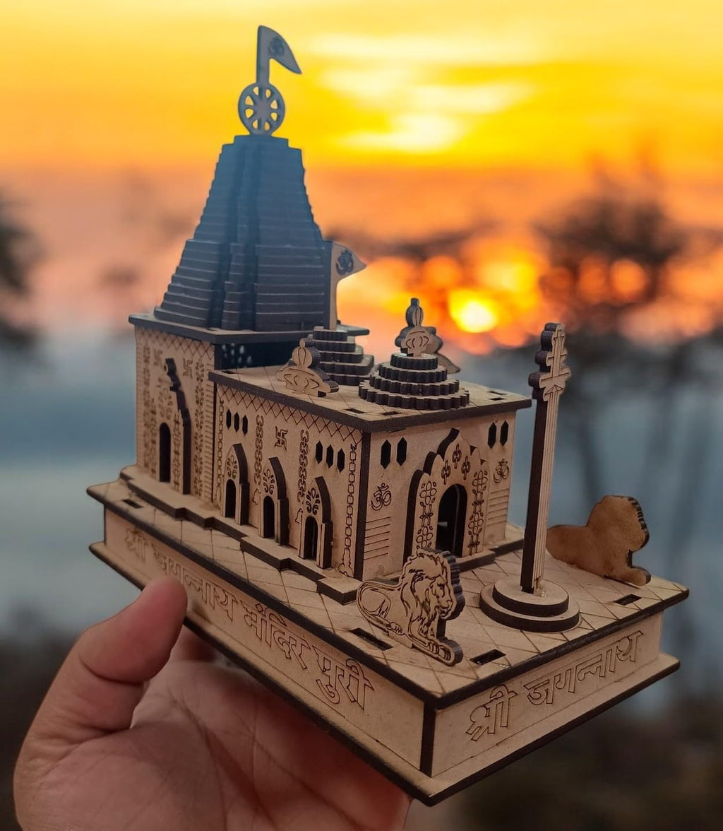 SriMaa Ventures Ratha Yatra Chariot Festival Jagannath Puri Temple Miniature 3D Model