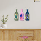 Artvibes Thankful Quote Decor Designer Wall Hanging Wooden Art | Quotes Decor Item | Wall Poster | Office Decor | Inspirational Quotes Wall Art | Mdf Wall Decoration | Gift Items (WH_9520N), Set of 3