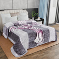 Signature All Season Double Bed Blanket | Super Soft Plush, Lightweight & Cozy | 220 x 240 cm | 2.5 kg | Multi-Color Vibrant Print | Ideal for Winter, AC Use & Gifting (Twilight Petals) Kafalo