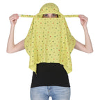 7 season's Summer Sun Protection Women Mask for Summer Outdoor Cycling UV Sun Protection Face Cover Scarf (S - Mehndi Star)