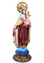 Our Lady of Mount Carmel Statue,Size:12x12x32cm,Polyresin Decoration Gift 12 Inch Base Home Furnishing Christian Home Decor - Traditional Catholic Christian,RS51064A