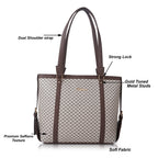 Lookout Fashion Luxe Tote Handbag (fit 15.6 inch laptop) (Beige)