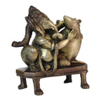 Svarup Brass Sitting Ganesha Idol in Multicolor Height 8 Inch Weight 1.6 Kg
