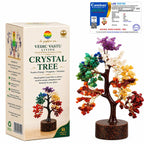 Jayshree Om VedicVastu 300 Beads Seven Chakra Tree – Gift for Positive Energy & Healing | Feng Shui Seven Chakra Tree of Life with Crystals and Stones| Home Décor for Living Room and Spiritual Spaces