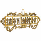 ARTVARKO Brass Dashavatara Dasavatharam of Lord Vishnu Shanku Chakra Statues Ten Incarnations Avatars Wall Hangings Idol Murti Home Puja Temple Gifts 27 Inch