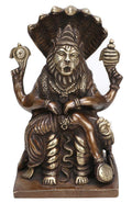 ARTVARKO Antique Brass God Narasimha Statue Lord Religious Idol Home Decor Height 8.5 
