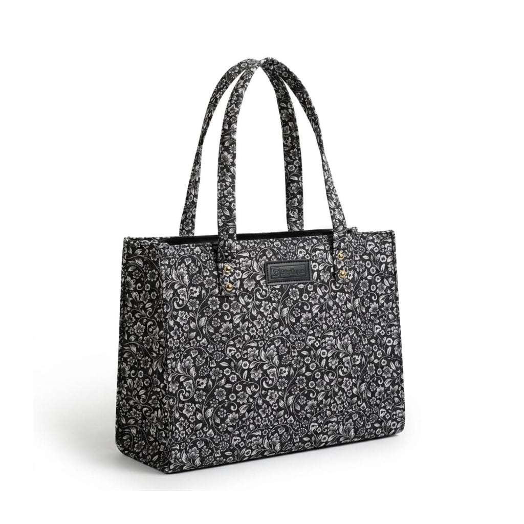 Stylique Jute Tote Bag for Women Stylish | Premium Cotton Canvas Shoulder Bag | Side Bag Ladies Tote | Woman Handbags Big Size for Work, College & Daily Use | College Travel Lunch Carry Bag
