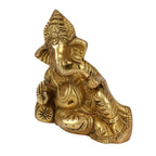 ARTVARKO Brass Ganesha Resting Blessing Position | Ganesha | Ganapati | Vigneshwara | Ganpati Idol Murti 5