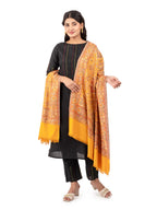 Naureen Women Faux Pashmina Kashmiri Jamawar Shawl, Warm and Soft, 40x80 inch