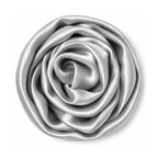 Leaf & FEATHER™ Muna Satin Hijab Scarf for Women | 200 x 70 cm | Silky Smooth & Lightweight | Daily and occational wear (Silver)