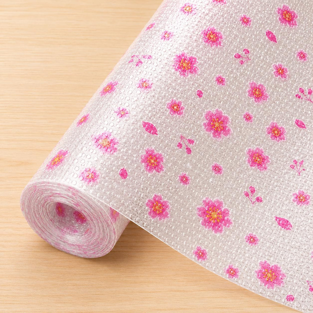 ESPERO Fridge Mats, Kitchen Mat EVA Food Grade Multipurpose Washable Anti Slip Mat/Sheet for Fridge, Shelf Liners for Kitchen Shelves, Table, Kitchen Drawer mat - 300 x 45 cm (Blossom Flower) Kafalo