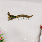 KridayKraft Metal Peacock Shap Key Holder Decorative Your Home & Office Walls Hanging Key Holder Stand Animal Shopwipiece Figurines,Gifts Article