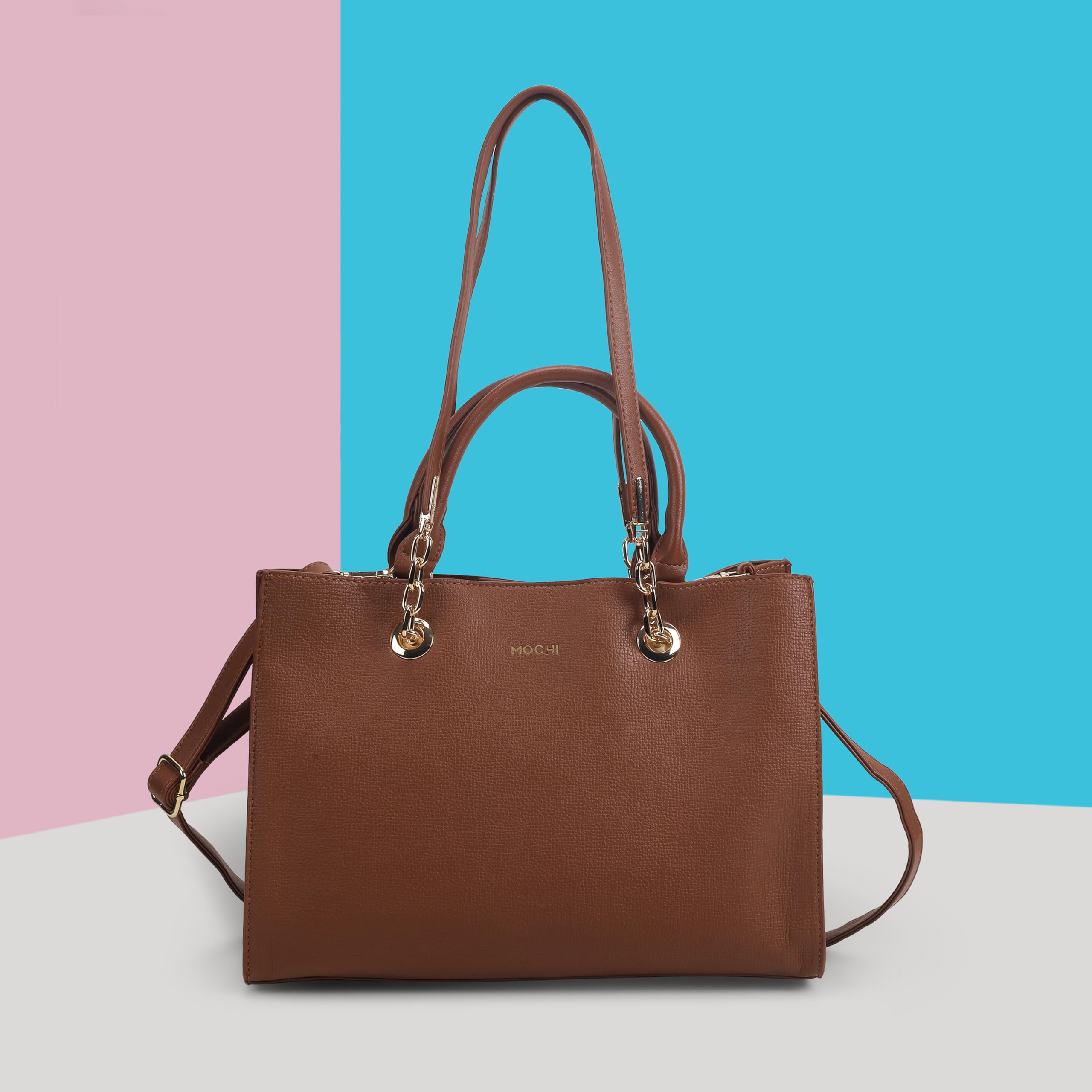 Mochi Women's Brown Aveline Tote Handbag(66-740)