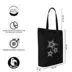 MASQ by Q-One Cute Genes Foldable Reusable Tote Bag for Women with Zip | College Bag for Girls | 100% Organic Canvas Tote for Shopping, Travel & Beach | Multi-Purpose Sturdy Bag with 15kg Capacity