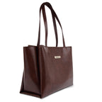 Carrylux Large Capacity Croco Pattern Tote Bags For Womens Big Purses And Handbags Ladies Big Shoulder Bag (Chocolate)