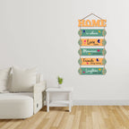 Artvibes Home Is When Love Resides Wooden Wall Hangings Decor For Home | Living Room | Quotes Decor Item | Home Quotes Wall Hanging | Modern Decor Items | Wall Poster | Artworks Hangings (WH_6611N)