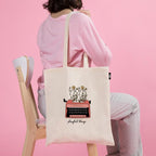 VVWV Playful Things Printed Reusable Tote Bags | 100% Organic Cotton Shopping/Grocery Bag | Multi-Purpose Bag | Sturdy Canvas Bag with 15kgs Capacity (13 x 15.7 Inch)