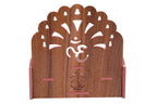 AVAD Wooden Wall Mounted Pooja Temple | Pooja Temple | Devghar Mandir | Small Temple for Home Wall Hanging | Mandir (White)