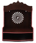 DIVOKAH® Beautiful MDF Wooden Temple/Home Temple/Pooja Mandir (8 MM Plywood Thickness) (BR OMLEAF)