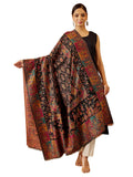 Pashmoda Women Gulbahar Kaani Wool Blend Kashmiri Shawl, Stole, Scarf, Luxury Pashmina Evening Wrap (Size: 101 X 203 CM)