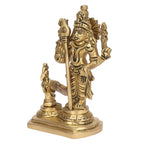 ARTVARKO Lord Murugan Kartikeya Murugana Kumaraswamy Karthikeya with Peacock Brass Idol Swaminatha Skanda Swami Ji murti 5 Inch
