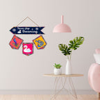 Artvibes Wall Hanging Home Decorative Wall Art for Living room | Bedroom | Gifts | Wall Hanger for Decoration | Modern Decor | Artwork | Wall Sculpture | Signs & PlaquesArt Print (WH_6414NR)