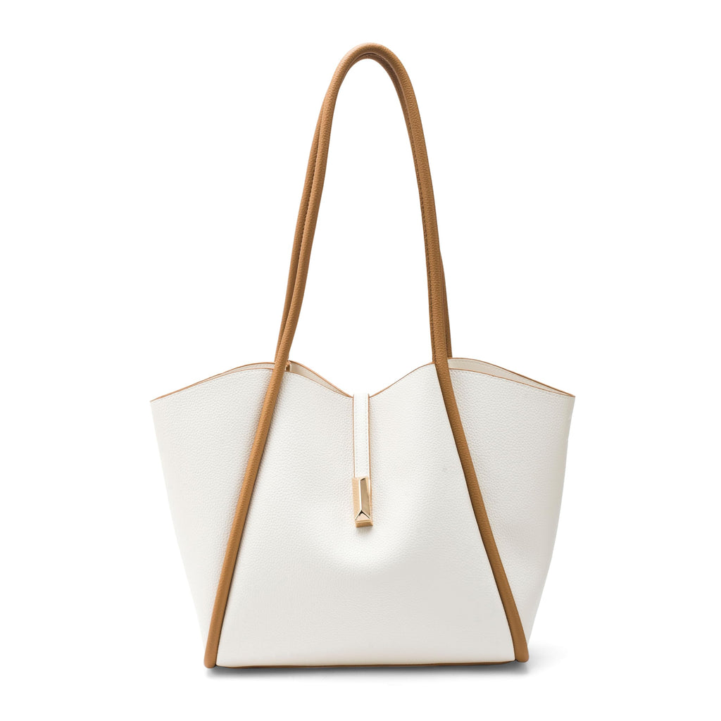Lino Perros Avril Elegant Everyday Beige Tote bag
