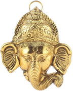 Kridaykraft Multicolour Handmade Decorative Feng Shui Metal Pan Leaf Hanging Metal Ganesh Ji Statue