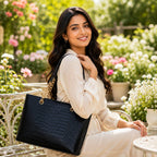 OPULLENT Large Capacity Tote Bag For Women (Black)