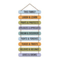 Artvibes Family Quotes Wooden Wall Hanger for Home Decor | Quotes Decor Item | Craft For Everyone | Wall Accents | Gift Items | Wall Illustrations | Artworks Hangings | Mdf Wall Decoration (WH_9323N)