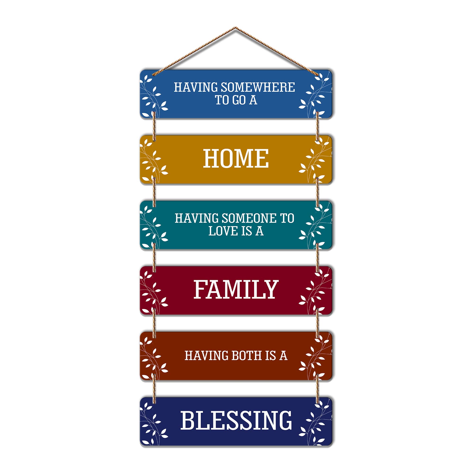 Artvibes Family Quote Decorative Wall Hanging Ornaments Wood Art Decoration item for Living Room | Quotes Decor Item | Wall Accents | Gift Items | Wall Illustrations | Artworks Hangings(WH_3206N)