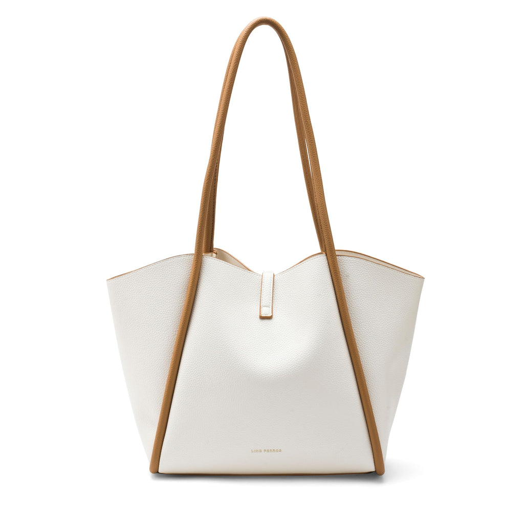 Lino Perros Avril Elegant Everyday Beige Tote bag