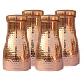 Copperika Export Quality Bedroom Jar Pure Copper Water Bottle (1 Litre - 1000ml - Pack of 4) Original With Ayurvedic & Other Health Benefits | BPA Free | For Home, Office, Kids & Travel